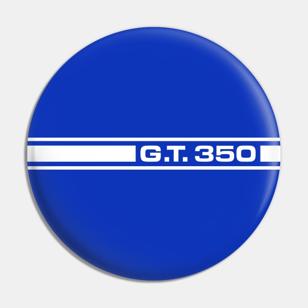 Shelby GT350 white print Pin by retropetrol