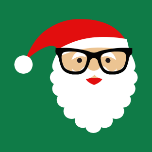 Nerd/Hipster Santa T-Shirt