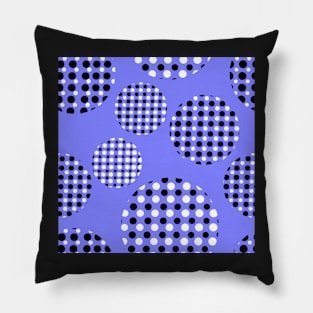 Dotted Spheres Blue Repeat 5748 Pillow