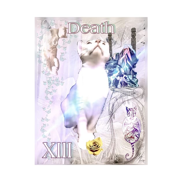 Death Tarot Card from Hazard Cats Tarot by Hazardous-art