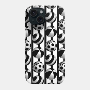 Monochromatic Geometric Pattern Phone Case