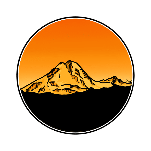 Mt. Baker at Sunset by FernheartDesign