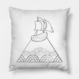 Floating Trade Ship Pillow