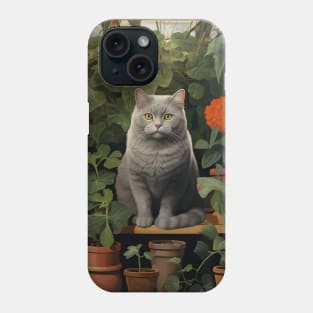 Purrfect Harmony: Cats and Plants Phone Case