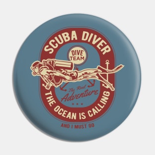 Scuba diver Pin