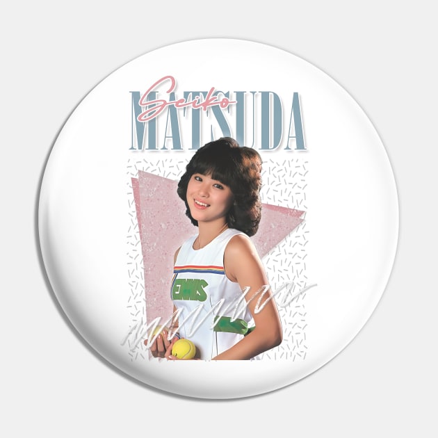 Seiko Matsuda / Retro 80s Fan Art Design Pin by DankFutura