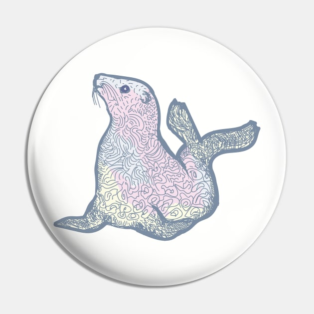 Fur seal Pin by Kuhtina