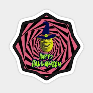 Funny Halloween Shrek Meme Magnet