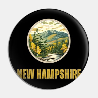 New Hampshire State USA Pin