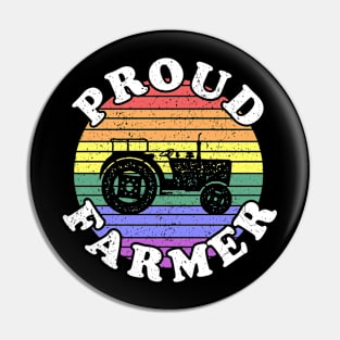 Retro LGBT Farmer Pin