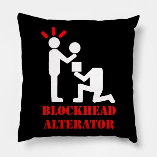 Blockhead Alternator White Pillow