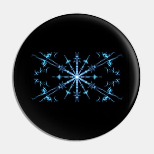 Electric Snowflake Pin