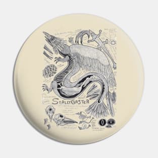 EgertronPuck's Snallygaster Gray Anatomy Illustration Pin