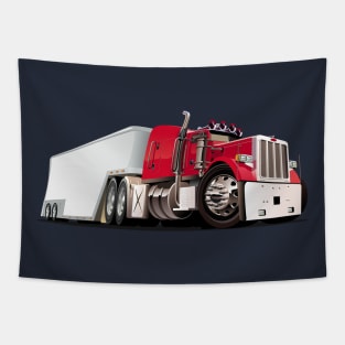 Cartoon truck Tapestry