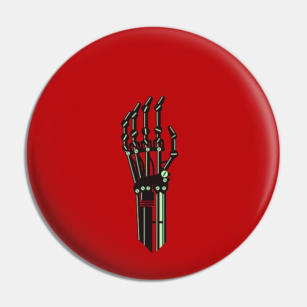 Skynet Skeleton Hand Pin by NotoriousMedia