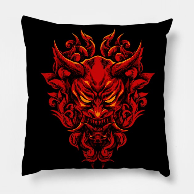 oni Pillow by DANI_DARKART