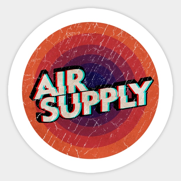 AIR SUPPLY - VINTAGE CIRCLE - Air Supply - Sticker | TeePublic