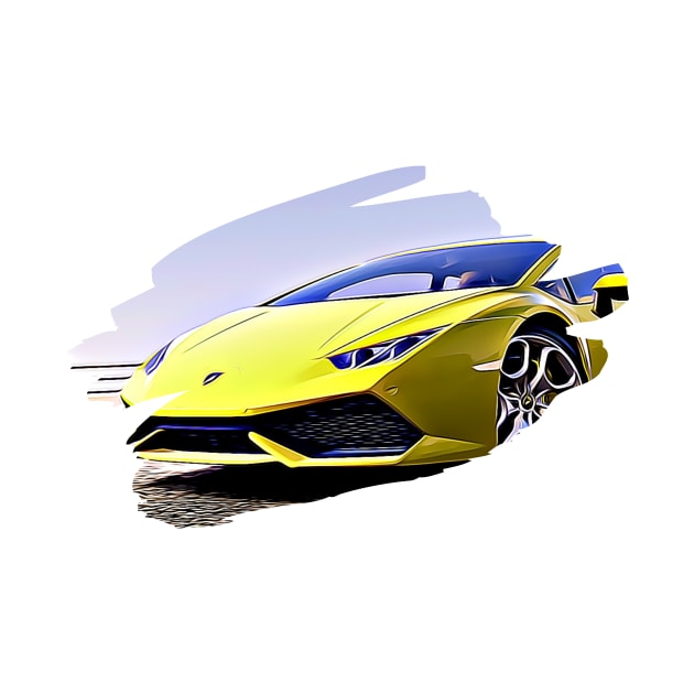 Huracan Art Print by Auto-Prints