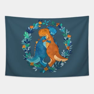 Dino Hugs Tapestry