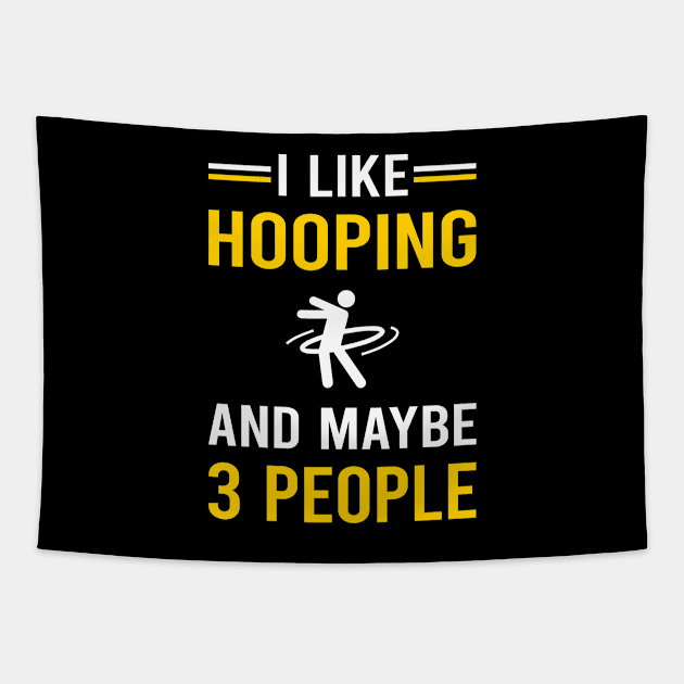 3 People Hooping Hoop Hooper Tapestry by Bourguignon Aror