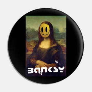 Mona Lisa Banksy Style Pin