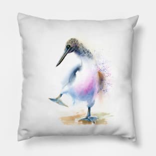 Blue footed booby Pillow