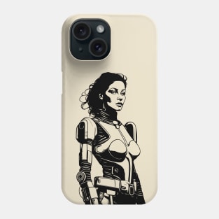 Cyborg Girl Retro Cartoon Phone Case