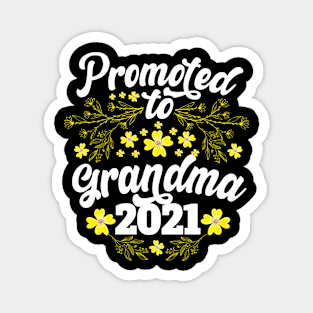 Promoted To Grandma Baby Reveal Grandma design Magnet