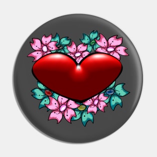 Sakura Heart Garden Pin