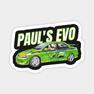 Paul walker's lancer { fast and furious } Magnet