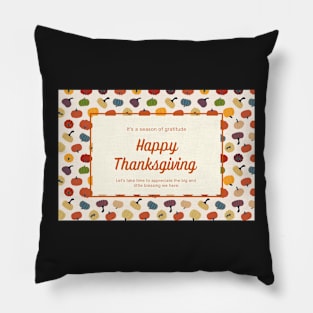 Happy Thanksgiving Card - 07 Pillow