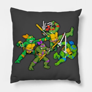 Retro Karate Terrapins Pillow