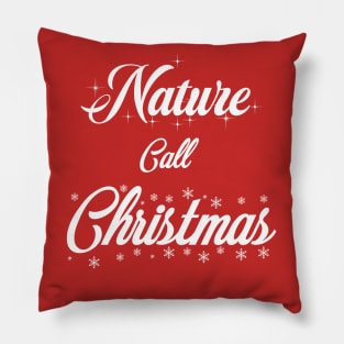 Christmas T-shirt, typography Pillow