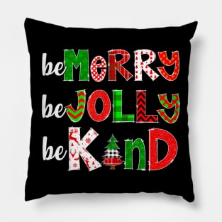 Be Merry Be Jolly  Merry Christmas Teacher Xmas Pjs Pillow