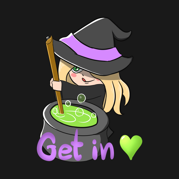 Halloween Witch with Cauldron by daywears