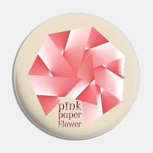 PINK PAPER FLOWER Pin