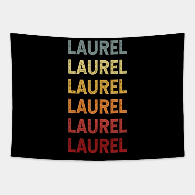 Laurel Name Vintage Retro Gift Called Laurel Tapestry by CoolDesignsDz