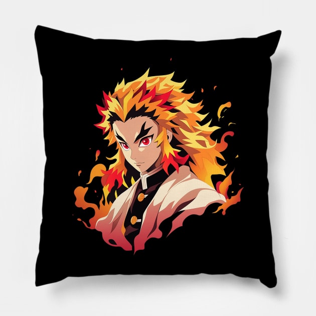 rengoku Pillow by sample the dragon