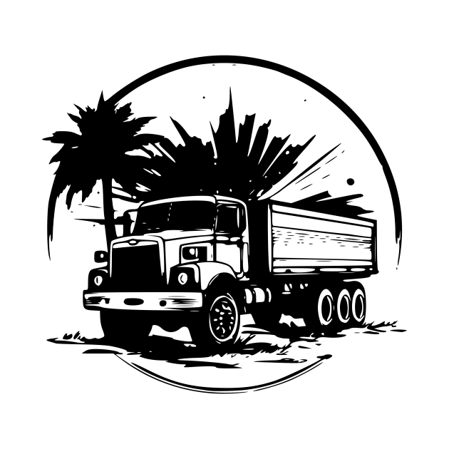 vintage heavy truck by TeeTruck