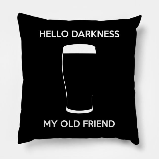 Hello Darkness My Old Friend Pillow by byfab