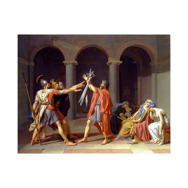 Oath of the Horatii - Jacques-Louis David by themasters