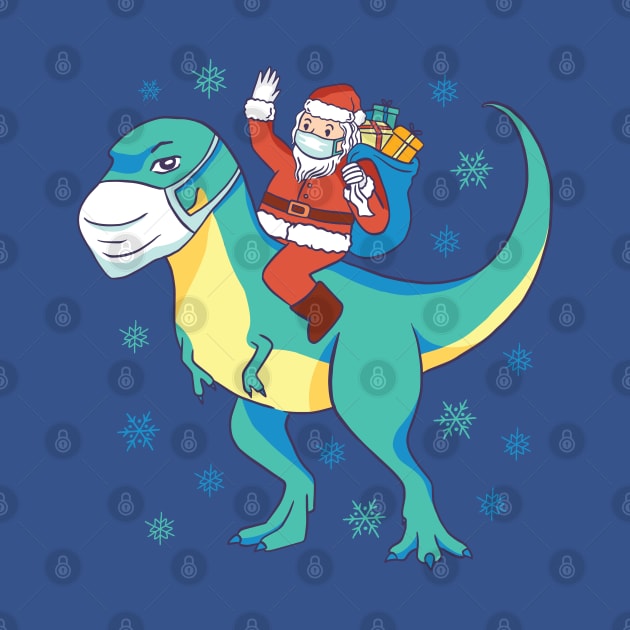 Santa Dinosaur by Safdesignx