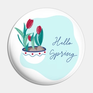 Hello spring Pin