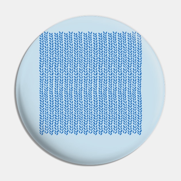 Knit Wave French Blue Pin by ProjectM