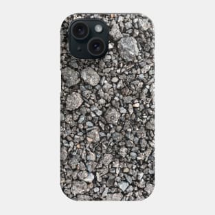 Rough Black Gravel Surface Road Phone Case