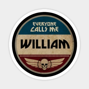 Vintage Name Tag: William Magnet