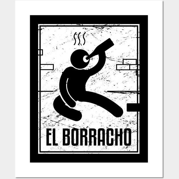 El Borracho | Loteria Mexican Tarot Card - Tarot Card - Posters and Art  Prints | TeePublic