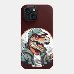 dino t-rex camping Phone Case
