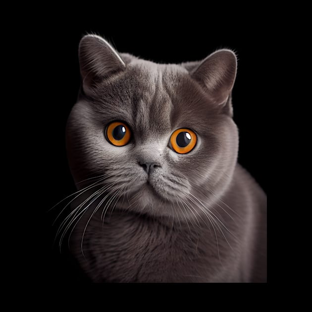 British Shorthair Cat - A Sweet Gift Idea For All Cat Lovers And Cat Moms by PD-Store