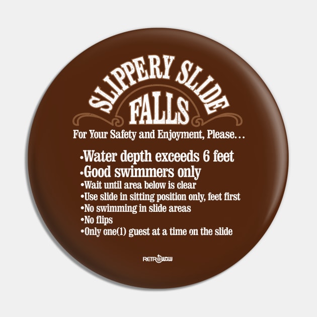 Slippery Slide Falls Pin by RetroWDW